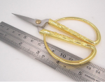 (image for) Embroidery Scissors - Gold Twin Dragons Small